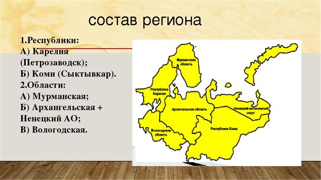 Северо-западный округ – субъекты, входящие в состав